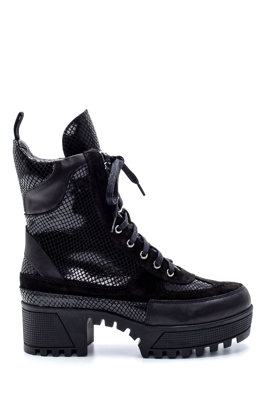 Women's Leather Heeled Boots 20WFD242014 | Derimod