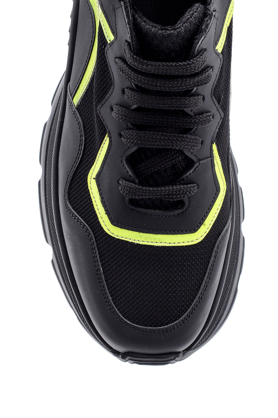 Erkek Yüksek Tabanlı Deri Sneaker
