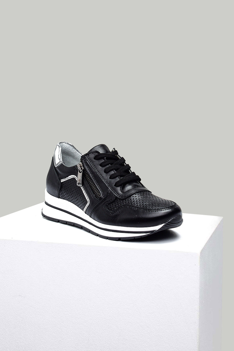 High Heeled Women's Leather Sneaker 18SFD174218 | Derimod