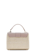 Woman Cream Long Strap Straw Underarm Bag | Derimod