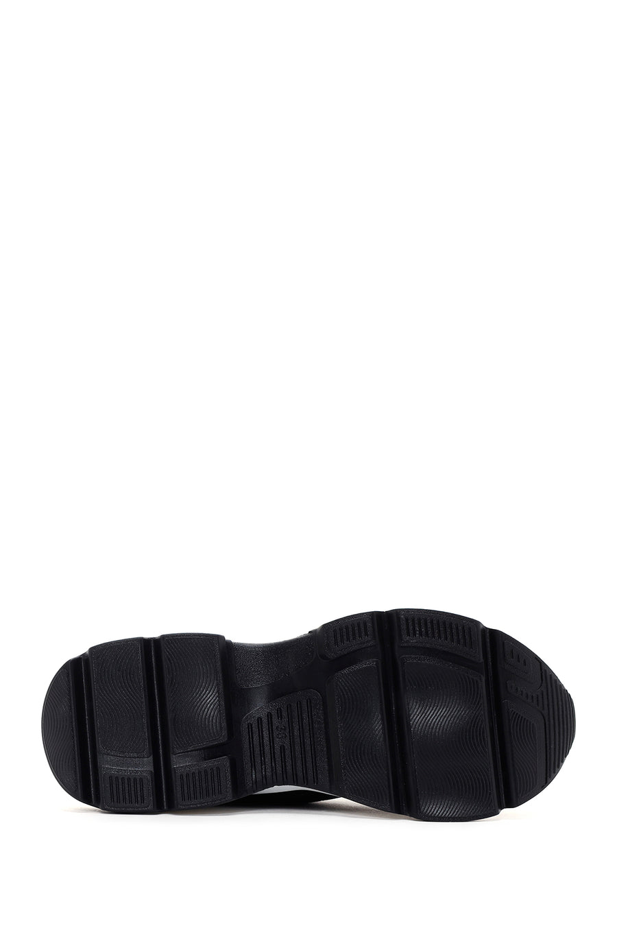 Women's Black Thick Soled Sneaker