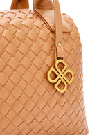 Women's Camel Long Strap Knitted Shoulder Bag | Derimod