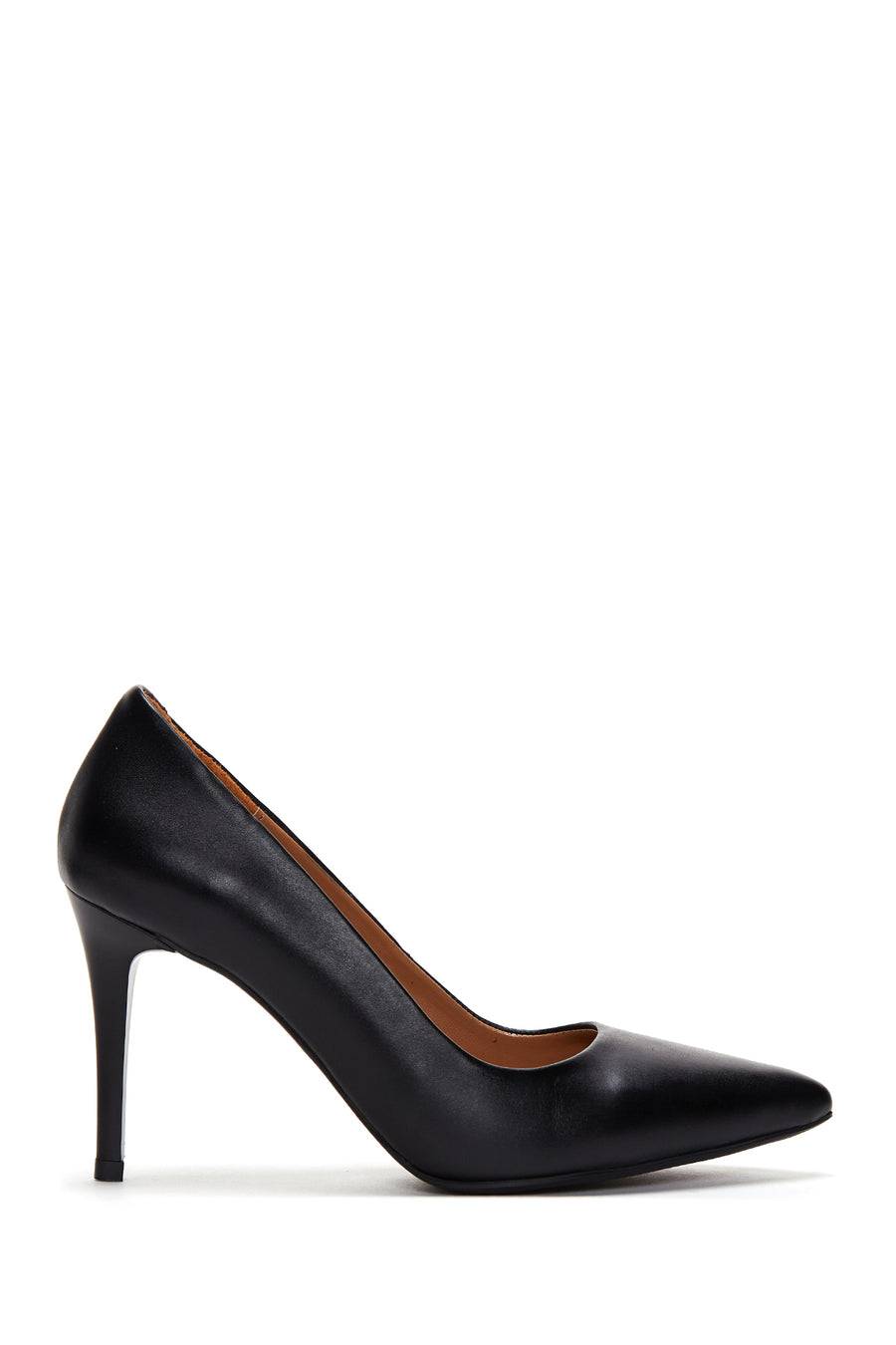 Kadın Siyah Deri Stiletto 22WFD160118 | Derimod