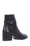 Women's Belted Leather Boots | Derimod