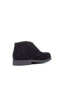 Geox Men's Navy Blue Claudio Suede Leather Classic Boots | Derimod
