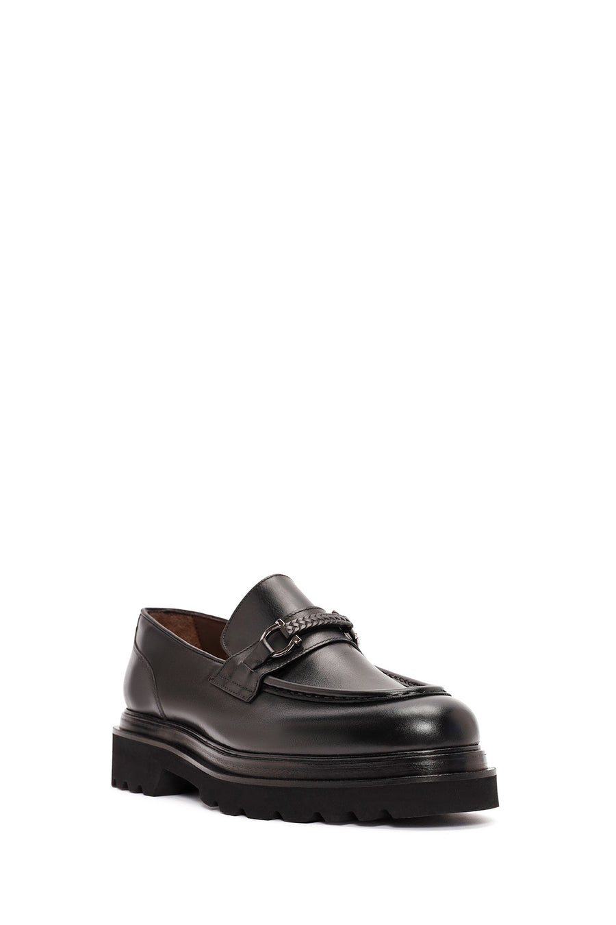 Erkek Siyah Deri Casual Loafer