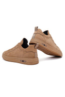 Male Mink Lace-Up Nubuck Leather Sneaker | Derimod