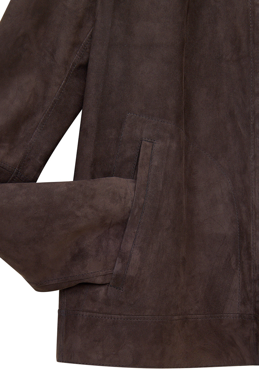 Clint Men's Brown Suede Double-Sided Leather Jacket