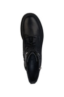 Geox Women's Black Spherica Zippered Leather Boots | Derimod