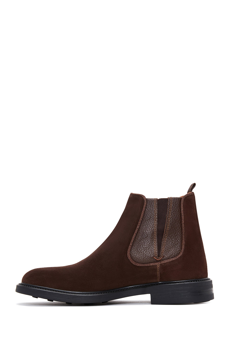 Men's Brown Suede Leather Chelsea Boots