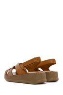 
Women's Tan Thick Sole Leather Comfort Sandal
 | Derimod