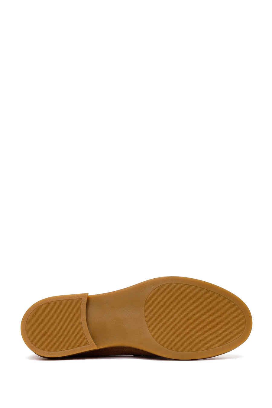 Kadın Taba Boncuklu Süet Deri Loafer