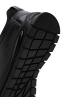 Men's Black Lace-Up Leather Casual Sneaker | Derimod