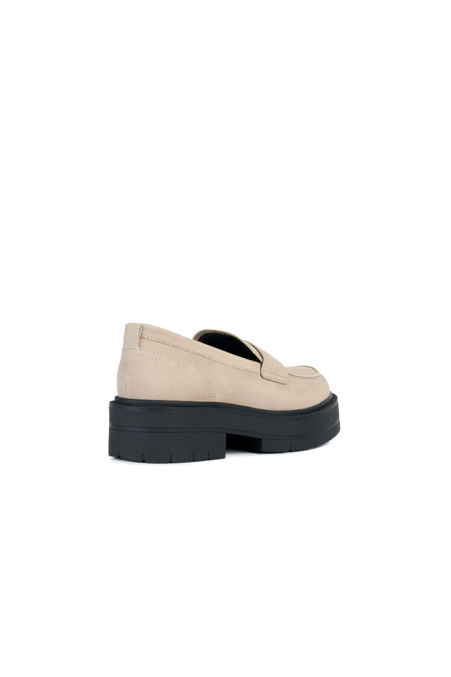Geox Women's Beige Spherica EC7 Suede Leather Masculine Loafer