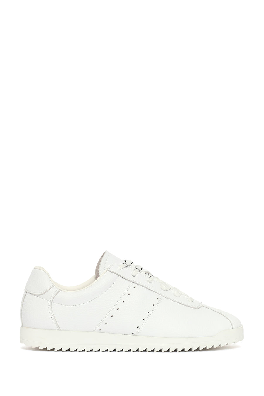 Women's White Lace-Up Leather Sneaker 26PFD431118 | Derimod