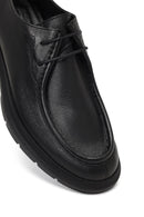 Male Black Lace-up Leather Casual Shoes | Derimod