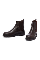 Male Brown Leather Chelsea Boots | Derimod