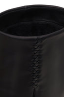 Woman Black Leather Boots | Derimod