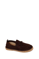 Male Brown Suede Espadrilles | Derimod