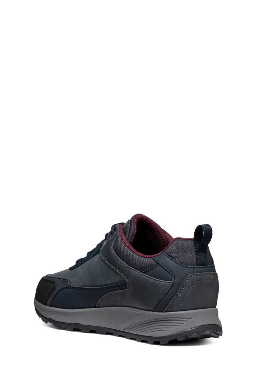 
Geox Men's Navy Blue Lace-up Leather Sneaker

