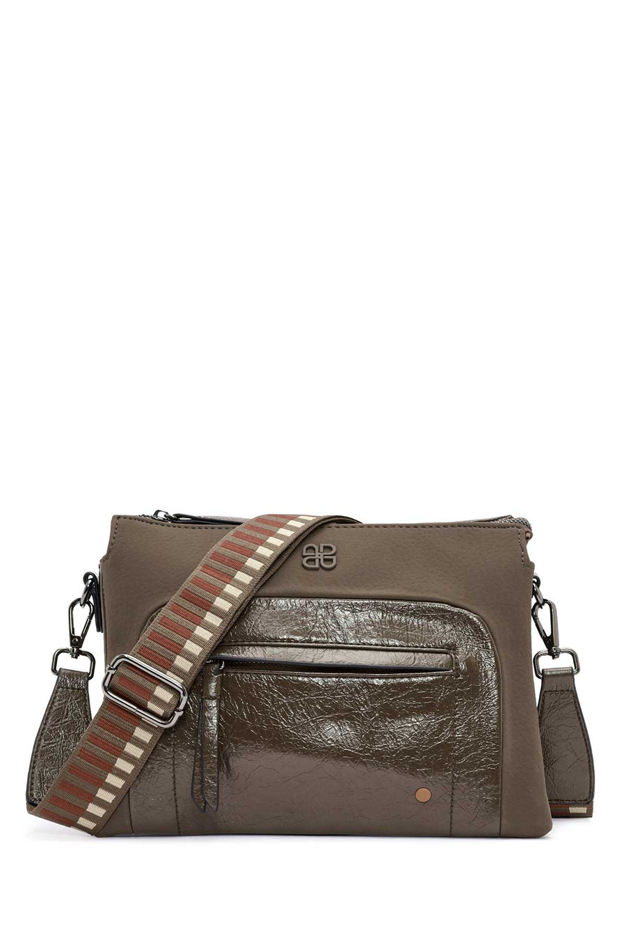 Women's Khaki Long Strap Crossbody Bag 24WBD250014 | Derimod