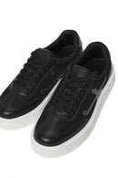 Woman Black Lace-Up Sneakers | Derimod