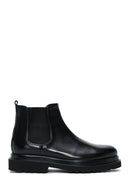 Men's Black Leather Chelsea Boots | Derimod