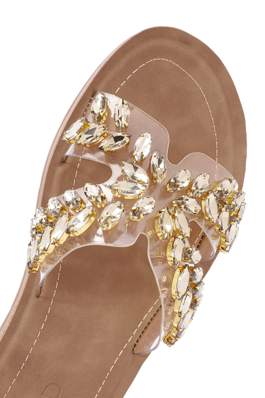 Women's Gold Stone Slippers