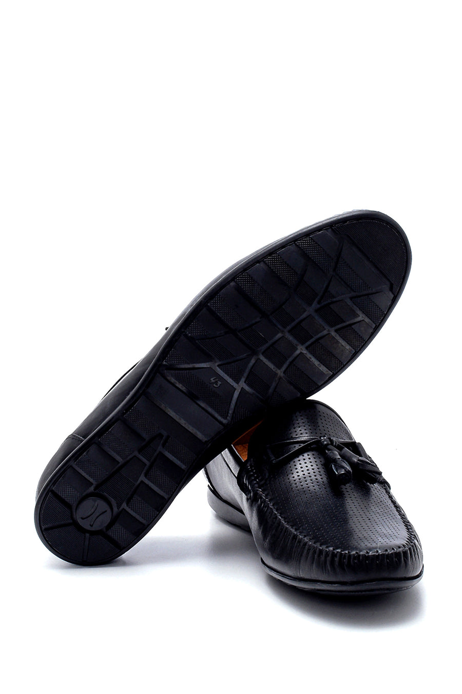 Erkek Deri Püskül Detaylı Loafer