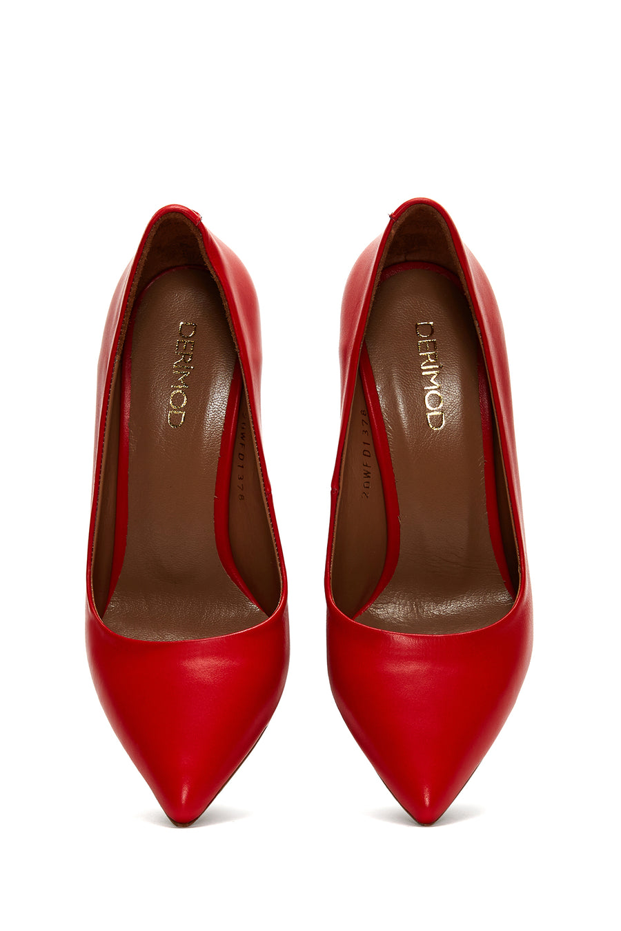 Kadın Kırmızı Deri Stiletto