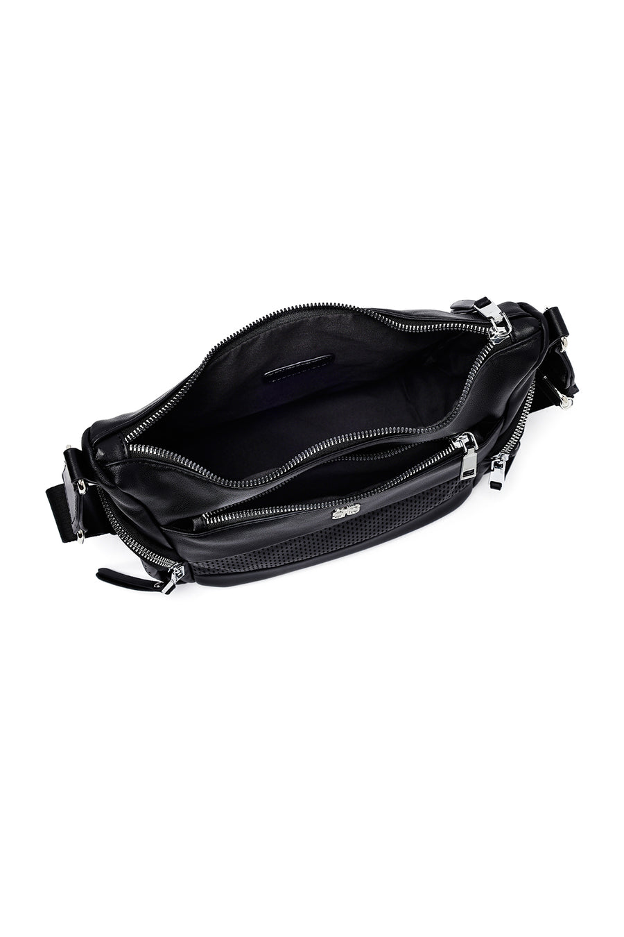 Women's Black Long Strap Crossbody Bag