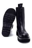 Women's Leather Thick Soled Boots | Derimod