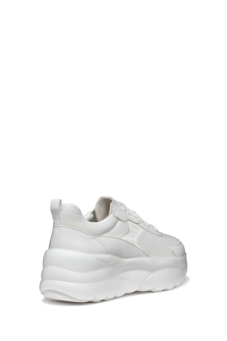 Geox Kadın Beyaz D Xtors D - Mesh + Geobuck Bağcıklı Kalın Tabanlı Sneaker