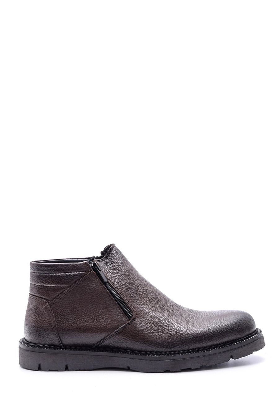 Men's Zipper Detailed Leather Boots 19WFD3460FT | Derimod