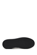 Women's Black Lace-up Leather Sneaker | Derimod