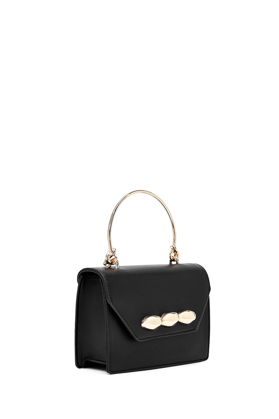 Women's Black Long Strap Mini Classic Handbag