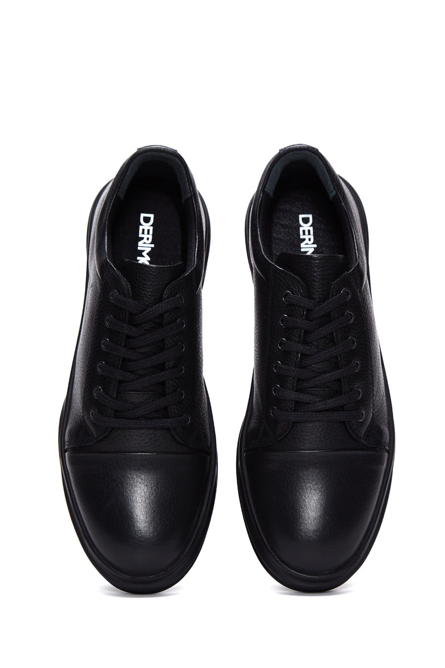 Erkek Siyah Deri Sneaker