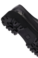 Male Black Lace-Up Thick-Soled Leather Casual Shoes | Derimod