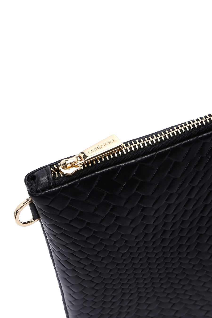 Women's Black Printed Portfolio Bag