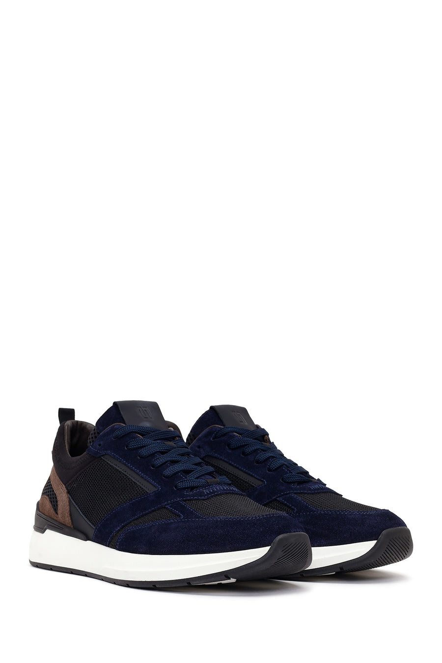 Male Navy Lace-up Leather Casual Sneaker