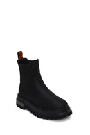 Harley Davidson Woman Black Mourir Leather Chelsea Boots | Derimod