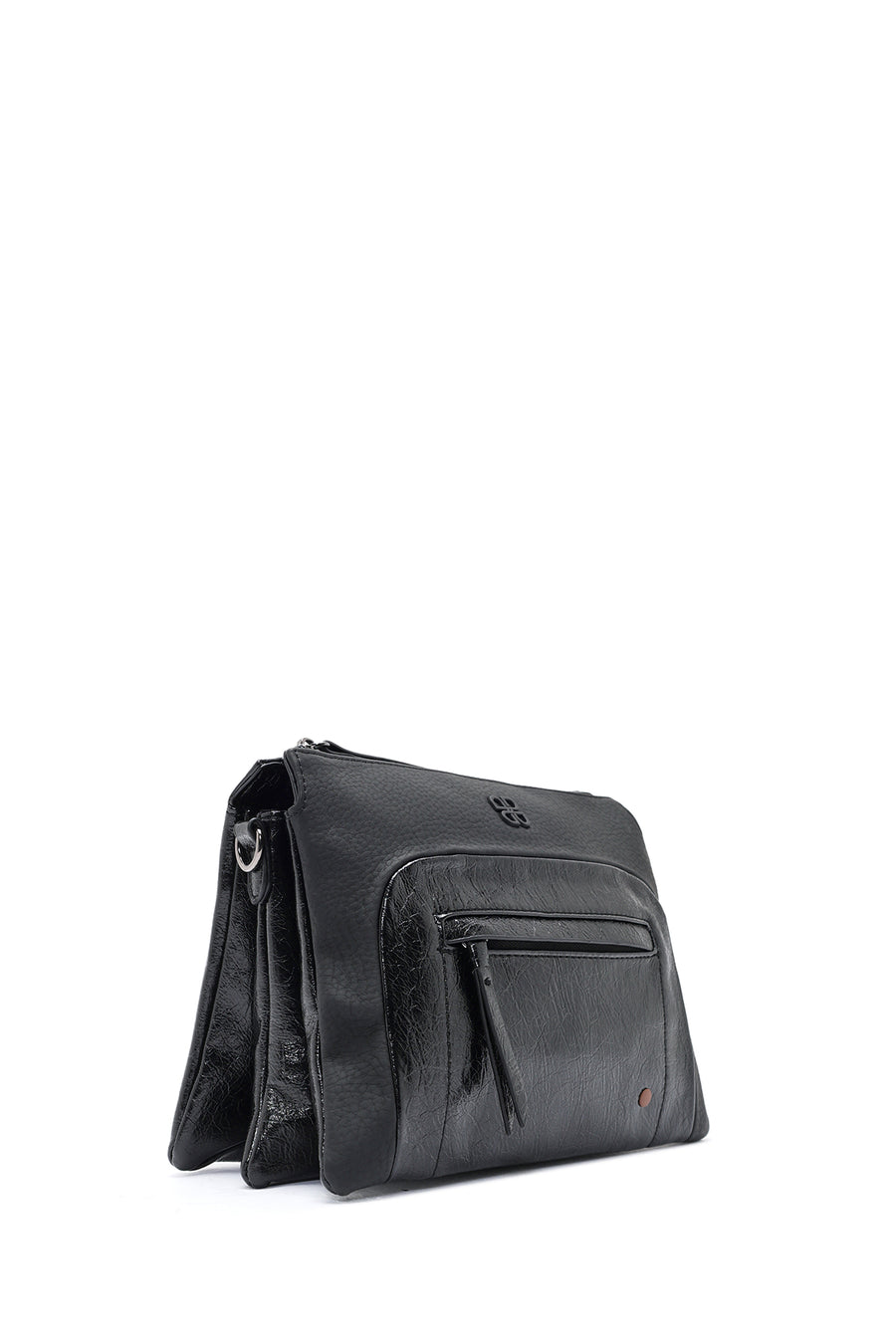 Women's Black Long Strap Crossbody Bag