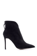 Women's Heeled Suede Leather Boots | Derimod