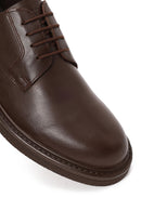 Male Brown Lace-up Leather Casual Shoes | Derimod