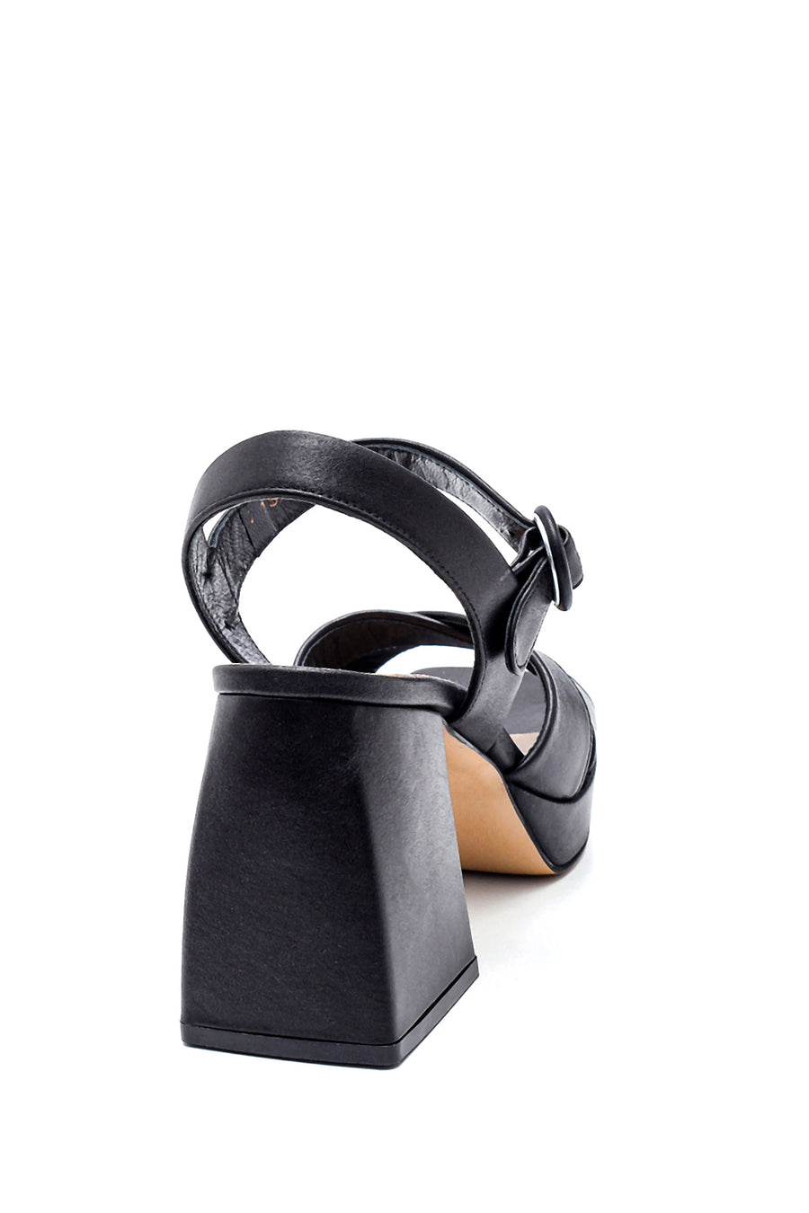 Women's Casual Platform Heeled Leather Sandals
