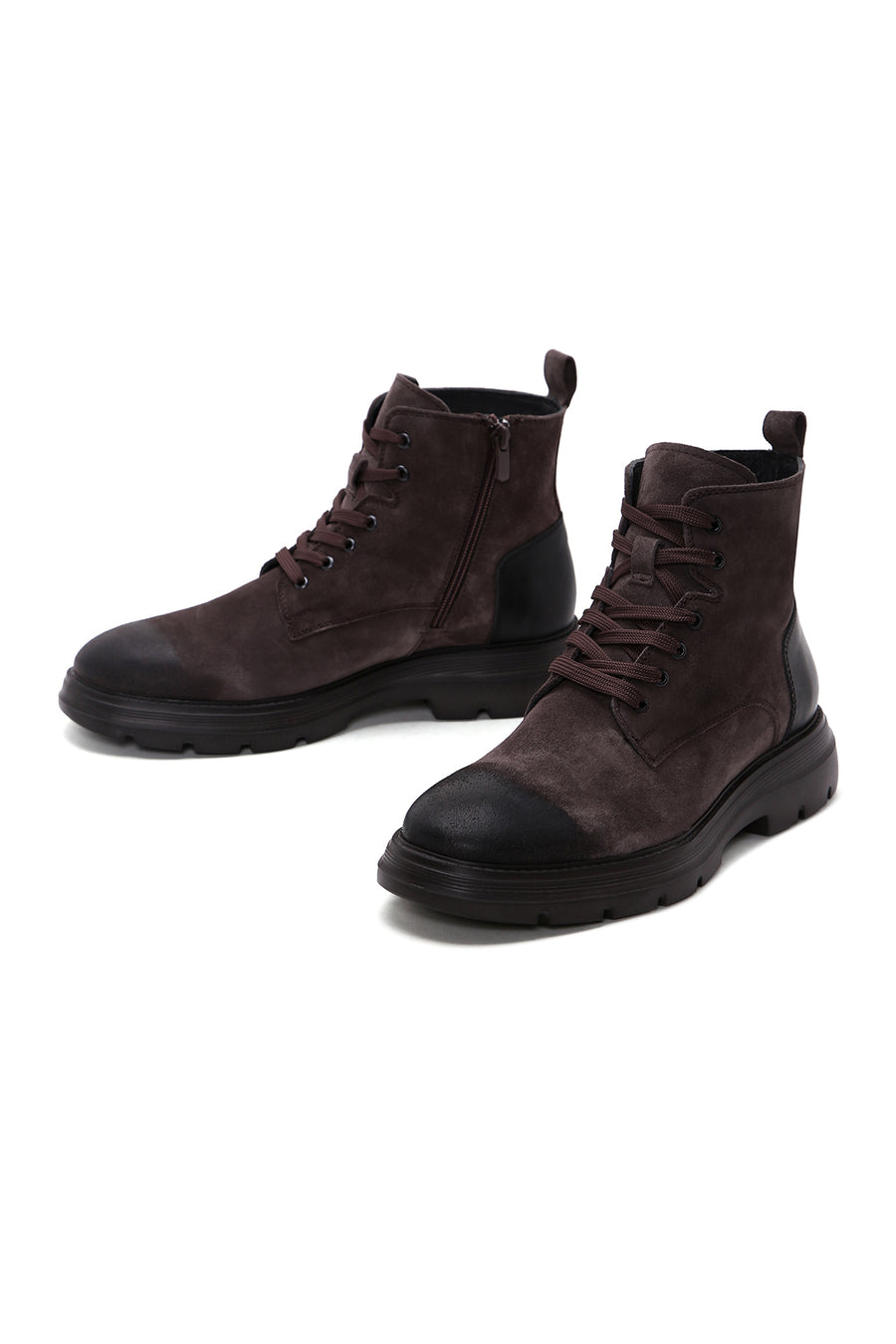 Men's Brown Suede Leather Casual Boots