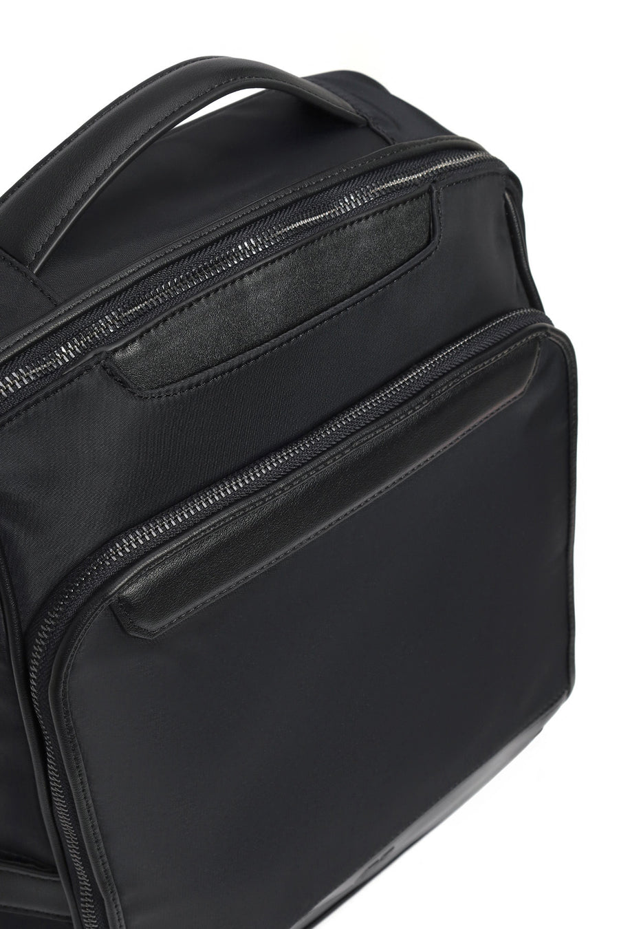 Men's Black Fabric Backpack