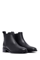 Woman Siyah Leather Chelsea Bot | Derimod