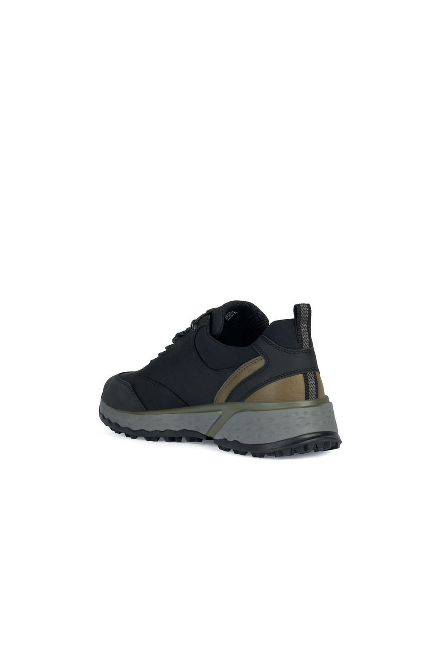 Geox Men's Black Sterrato Lace-Up Leather Sneaker