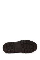Male Tan Chunky-Soled Leather Chelsea Boots | Derimod
